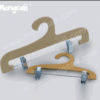Manufacturers custom clothing paper pants clip environmental protection renewable paper hanger adult with clip cardboard pants hangers