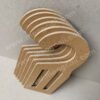 Mengcaii paper hooks are high-quality, sustainable, eco-friendly, fully recyclable and biodegradable fashion hooks made from high-pressure composite fiber cardboard.