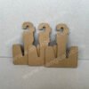 Slipper paper hooks made of FSC renewable kraft cardboard, recyclable and completely biodegradable, used for displaying slippers and flip-flops