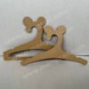 The cartoon Mickey Mouse-shaped cardboard hangers customized from FSC renewable cardboard are recyclable and completely biodegradable, and are suitable for displaying children's clothing and personalized clothes.