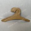 Customized children's cardboard hangers made of FSC renewable kraft paperboard, 13 inches long, recyclable and completely biodegradable, suitable for displaying children's clothing.