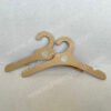 Kraft children's clothing cardboard hangers commissioned by the littlest brand, renewable and biodegradable, suitable for displaying children's and baby clothing sizes