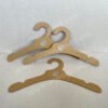 Kraft children's clothing cardboard hangers commissioned by the littlest brand, renewable and biodegradable, suitable for displaying children's and baby clothing sizes