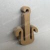 The slipper hook is made of eco-friendly recycled kraft paperboard. It is recyclable and biodegradable and is suitable for various slipper hook displays.