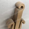 The slipper hook is made of eco-friendly recycled kraft paperboard. It is recyclable and biodegradable and is suitable for various slipper hook displays.