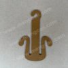The slipper hook is made of eco-friendly recycled kraft paperboard. It is recyclable and biodegradable and is suitable for various slipper hook displays.
