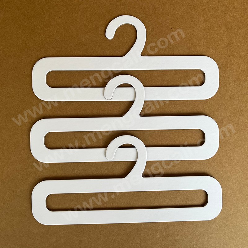 Manufacturer customized scarf white paper hanger Eco friendly biodegradable FSC kraft paper towel cardboard hangers