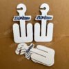 Manufacturer customized flip-flop paper shoe hook, Eco friendly and biodegradable shoe support FSC cardboard flip-flop shoe hook