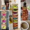 Supermarket retail paper hanging strips are environmentally friendly and biodegradable FSC snack display hanging cardboard shelf hanging strips 12-hole small commodity display hanging strips