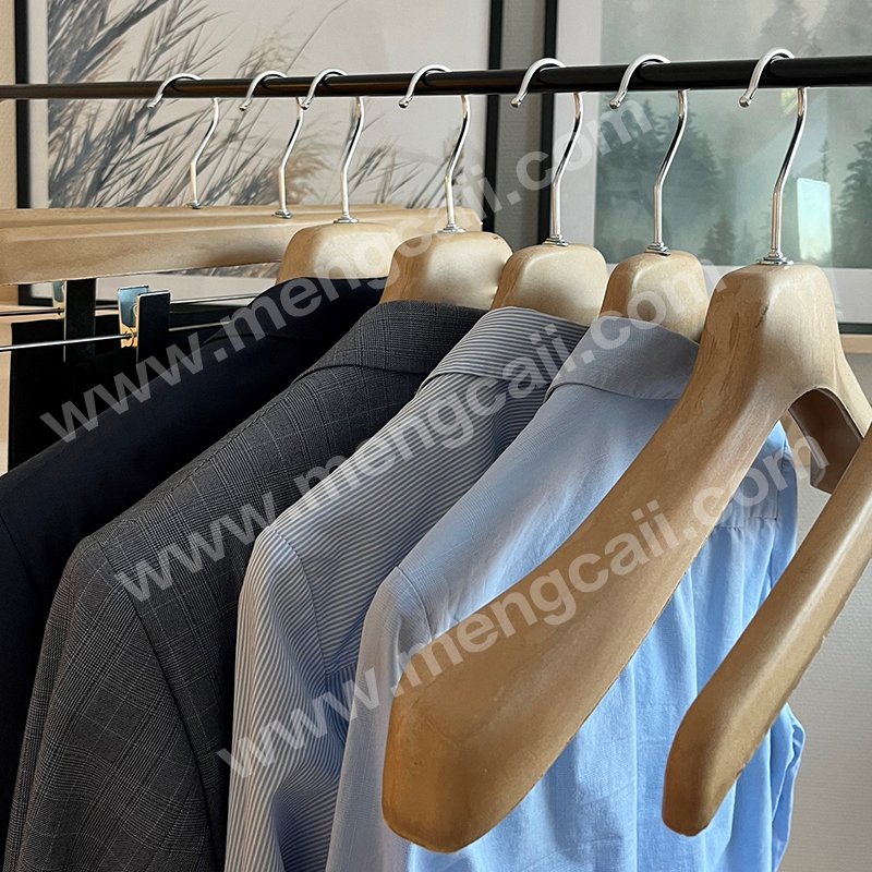 Eco-friendly paper hangers are now available for suit display