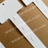 These eco-friendly paper hanging strips, made from high-hardness paper, are recyclable and environmentally friendly. They are perfect replacements for plastic hanging strips, ideal for displaying snacks, toys, and more in supermarkets.