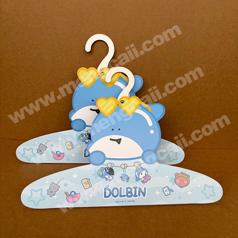 Custom Korean Cartoon Cardboard Hangers | Eco-Friendly Die-Cut DIY Clothing Display Hanger | MENGCAII